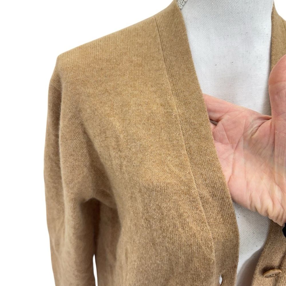 J. Crew Cashmere Cardigan XXS Camel/Tan - Picture 3 of 16